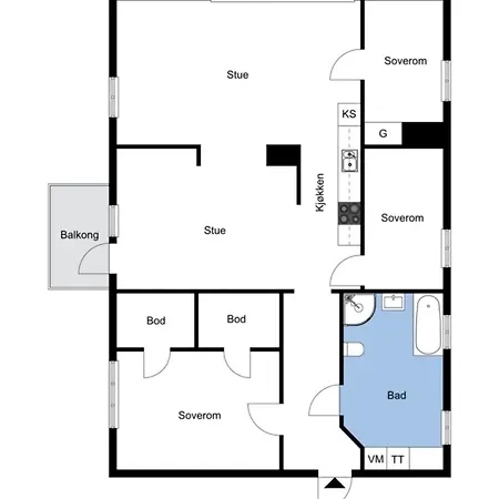 Bright And Cozy Apartment, 3 Bedrooms * Mo i Rana